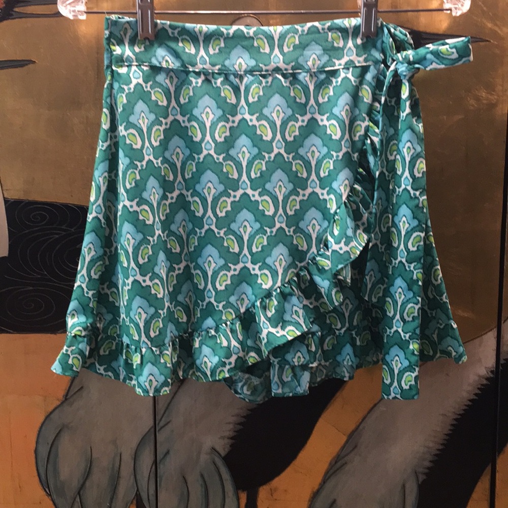Wraparound Skort with Ruffles